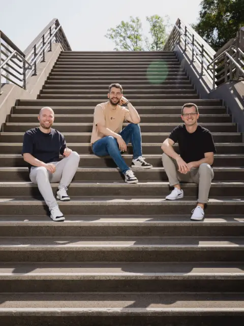 The new management team: Christian Stephan (CEO), Mario Strack (CGO), Fabian Drescher (CFO)